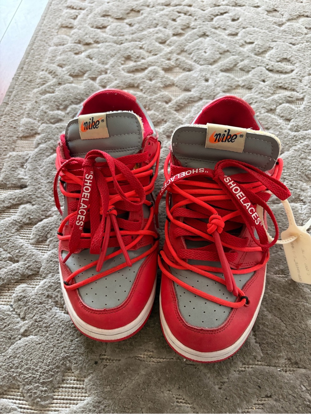 Off-White x Nike Dunk Low 'University Red'